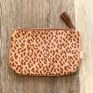 Cheetah print make up bag